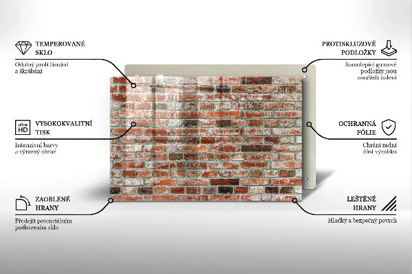 Copri piano cottura Vecchio muro di mattoni