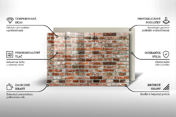 Copri piano cottura Vecchio muro di mattoni