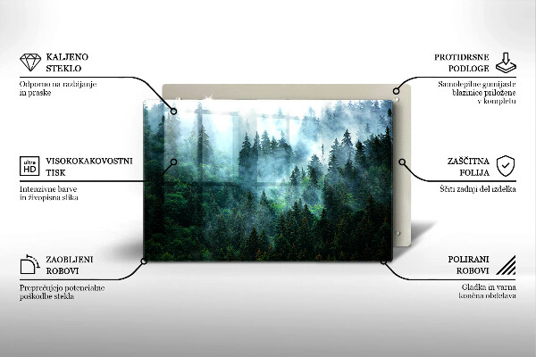 Copri piano cottura Foresta nella nebbia