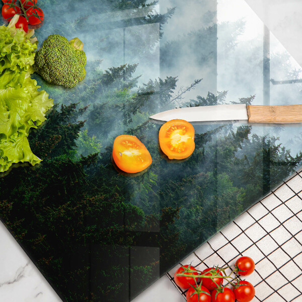 Copri piano cottura Foresta nella nebbia