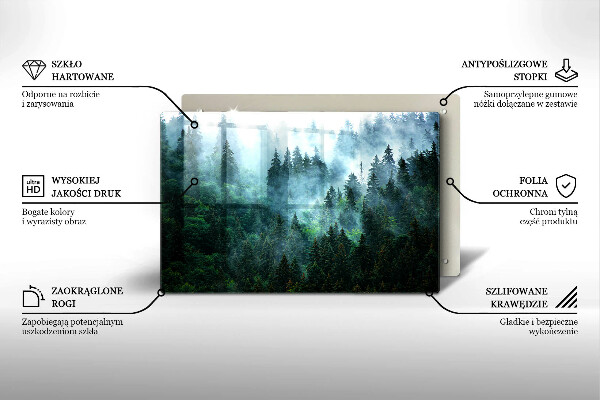 Copri piano cottura Foresta nella nebbia
