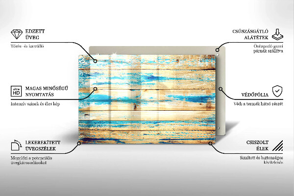 Copri piano cottura Tavole di legno retrò