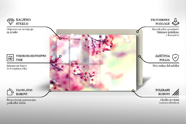 Copri piano cottura Fiori di melo naturali