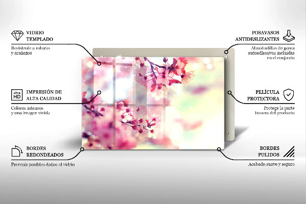 Copri piano cottura Fiori di melo naturali