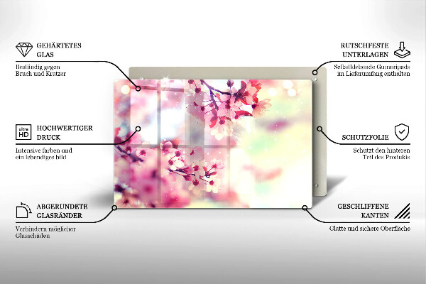 Copri piano cottura Fiori di melo naturali