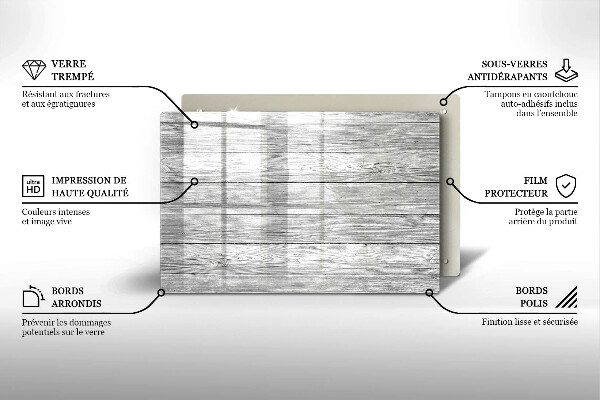 Copri piano cottura Vecchie tavole di legno