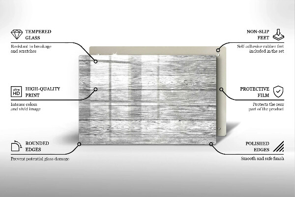 Copri piano cottura Vecchie tavole di legno