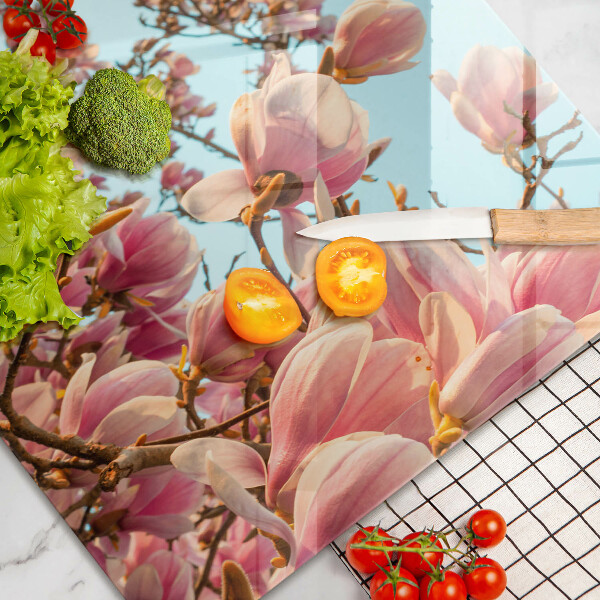 Copri piano cottura Albero di fiori rosa