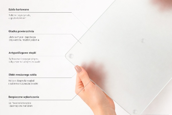 Copri piano cottura in vetro 80x52 cm