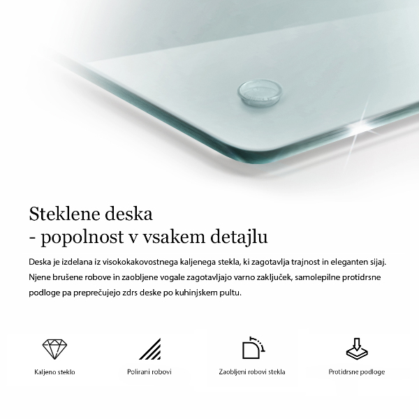 Copri trasparente piano induzione 2x30x52 cm