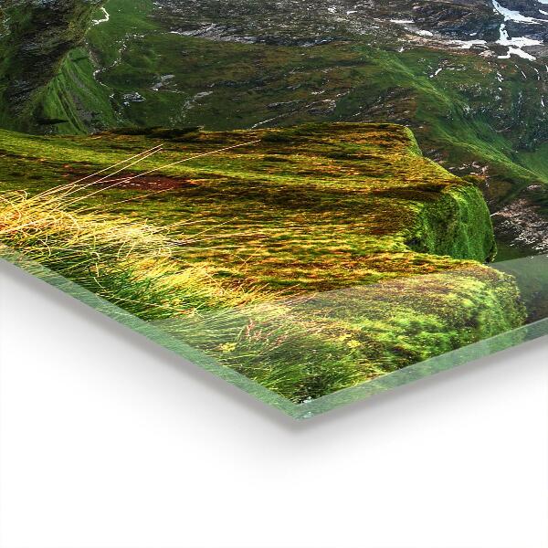 Pannello paraschizzi cucina Alba della radura della montagna