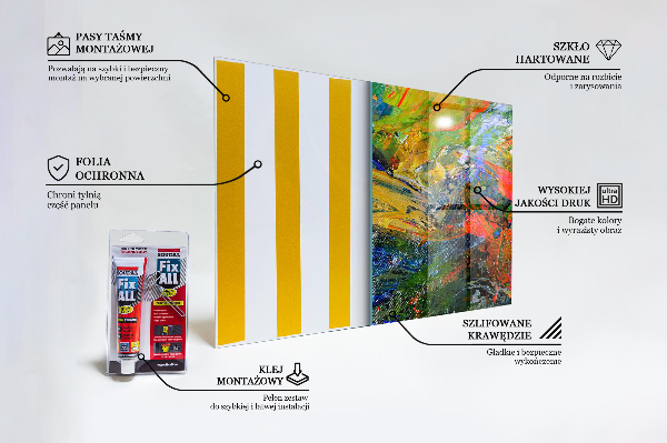 Pannello paraschizzi cucina Esplosione di colori