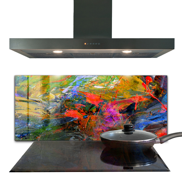 Pannello paraschizzi cucina Esplosione di colori