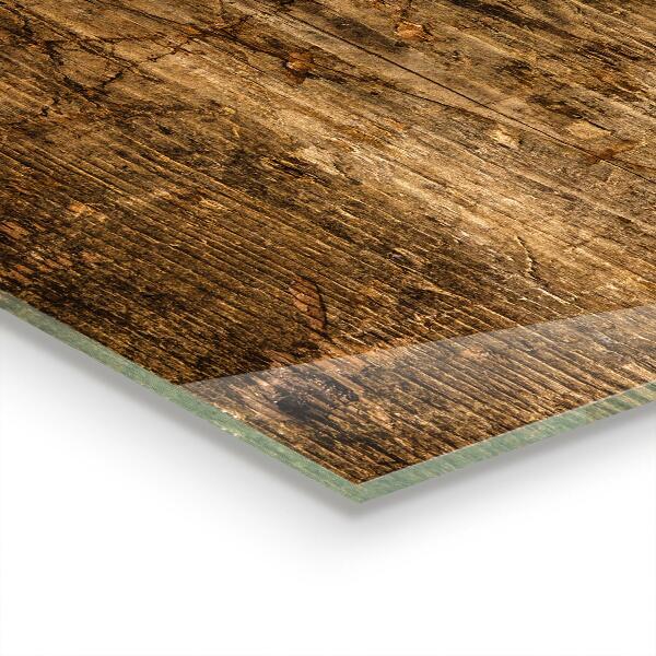 Pannello paraschizzi cucina Legno di rovere scuro