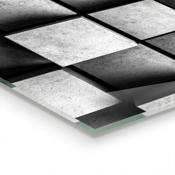 Pannello paraschizzi cucina Motivo geometrico dei cubi
