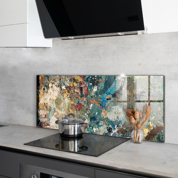 Pannello schienali cucina Trama di pittura ad olio