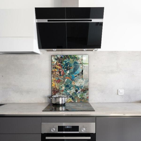 Pannello schienali cucina Trama di pittura ad olio