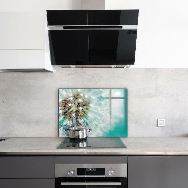 Rivestimento parete cucina Dente di leone nella pianta eolica