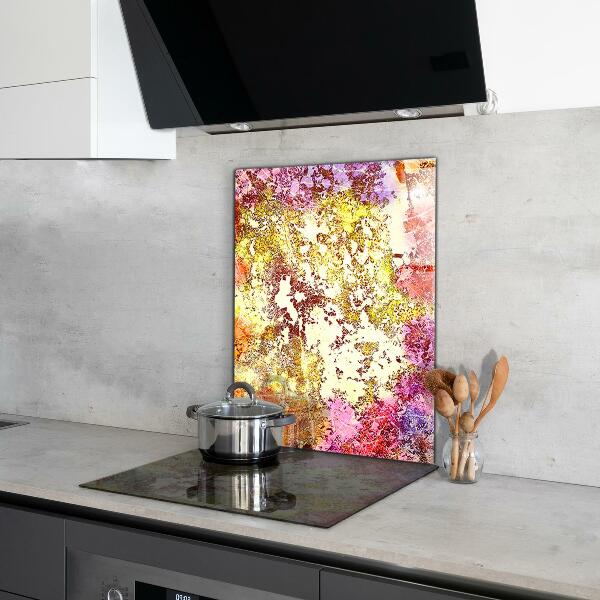 Pannello paraschizzi cucina Astrazione arancione