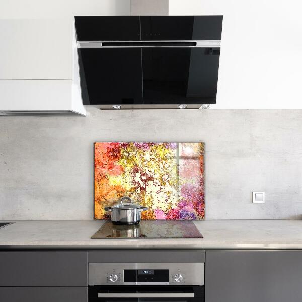 Pannello paraschizzi cucina Astrazione arancione