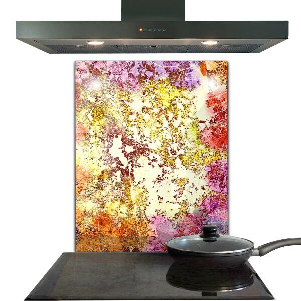 Pannello paraschizzi cucina Astrazione arancione