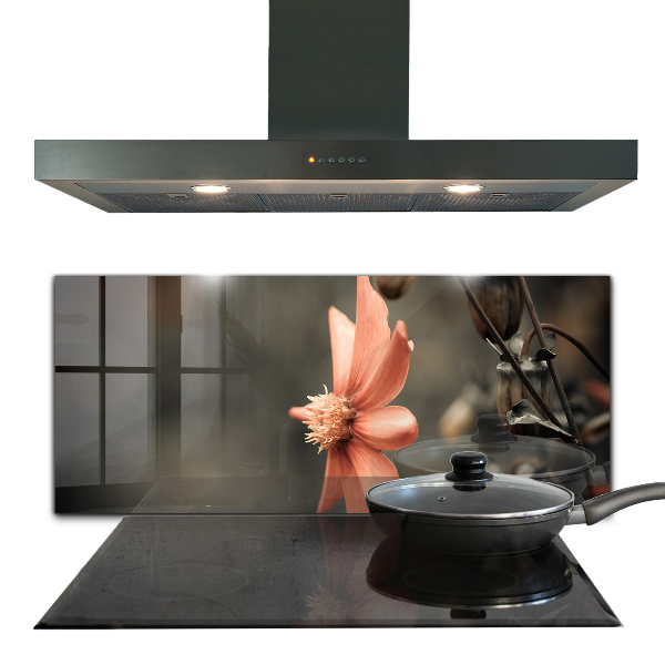 Rivestimento parete cucina Bocciolo di fiore d'epoca