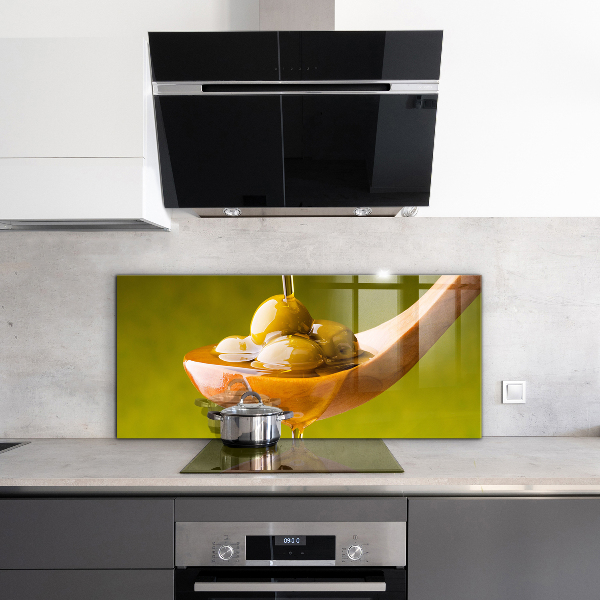 Pannello paraschizzi cucina Olio d'oliva appena spremuto