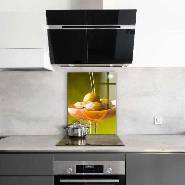 Pannello paraschizzi cucina Olio d'oliva appena spremuto