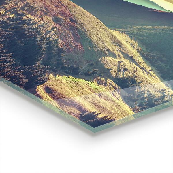 Pannello rivestimento parete cucina Paesaggio montano in autunno