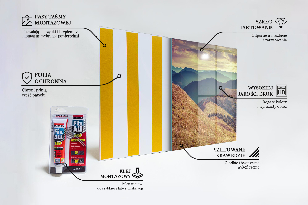 Pannello rivestimento parete cucina Paesaggio montano in autunno