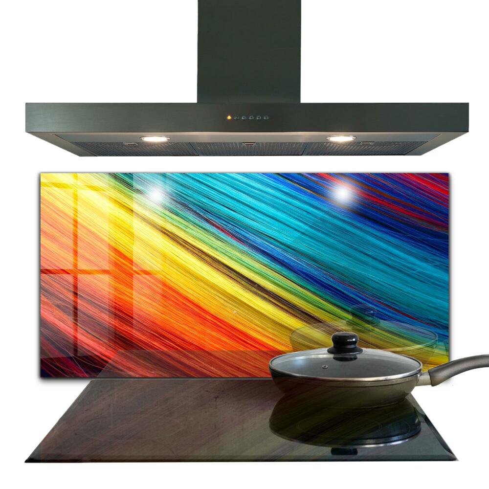 Pannello paraschizzi cucina Modello grafico colorato arcobaleno