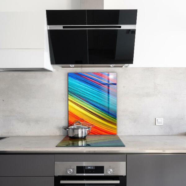 Pannello paraschizzi cucina Modello grafico colorato arcobaleno