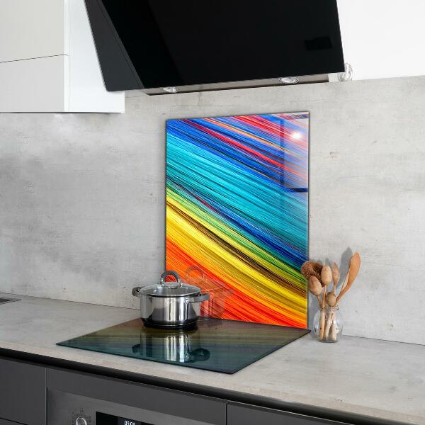 Pannello paraschizzi cucina Modello grafico colorato arcobaleno