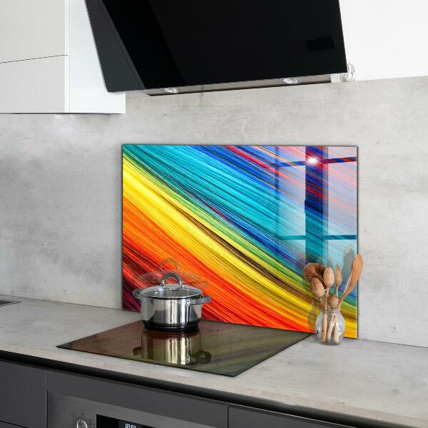 Pannello paraschizzi cucina Modello grafico colorato arcobaleno