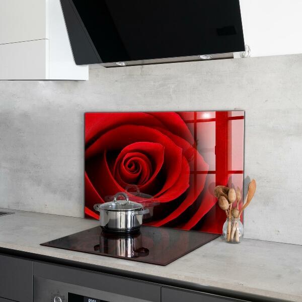 Rivestimento parete cucina Amore rosa rossa