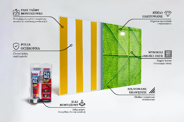 Rivestimento parete cucina Dettagli delicati delle foglie
