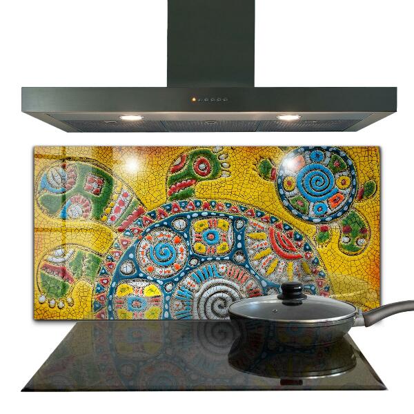 Pannello paraschizzi cucina Mosaico in ceramica tartaruga