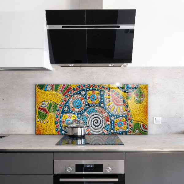 Pannello paraschizzi cucina Mosaico in ceramica tartaruga