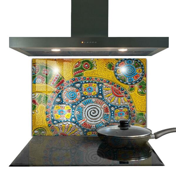 Pannello paraschizzi cucina Mosaico in ceramica tartaruga