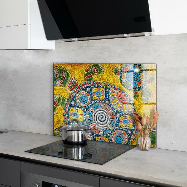 Pannello paraschizzi cucina Mosaico in ceramica tartaruga