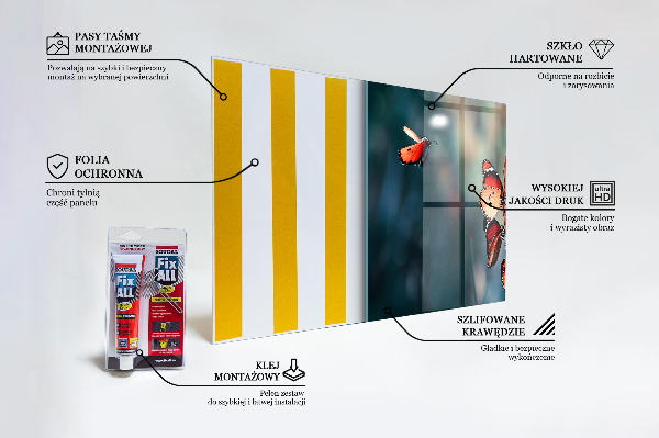 Pannello paraschizzi cucina Delicata farfalla nel vento
