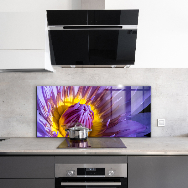 Rivestimento parete cucina Dettagli del fiore viola