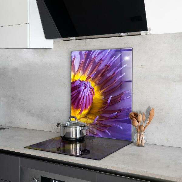 Rivestimento parete cucina Dettagli del fiore viola