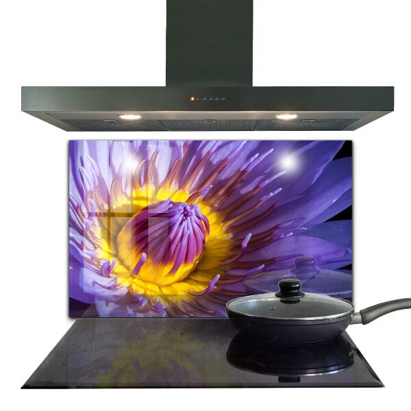 Rivestimento parete cucina Dettagli del fiore viola