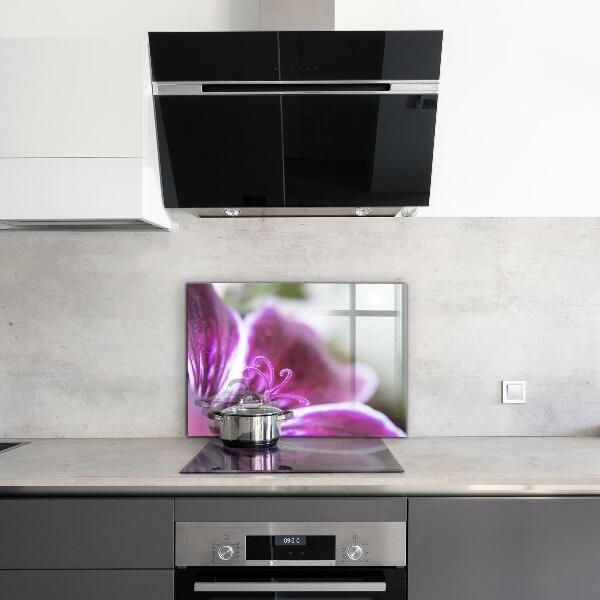 Pannello paraschizzi cucina Dettagli della natura del fiore rosa