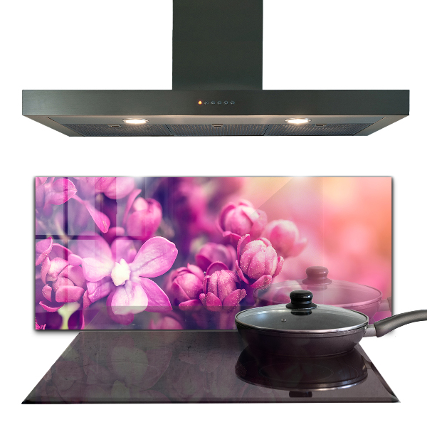 Pannello paraschizzi cucina Bellezza naturale dei gigli rosa