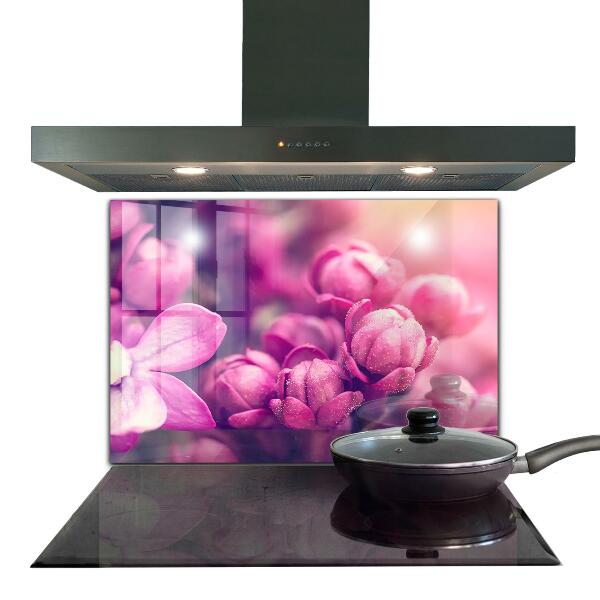 Pannello paraschizzi cucina Bellezza naturale dei gigli rosa