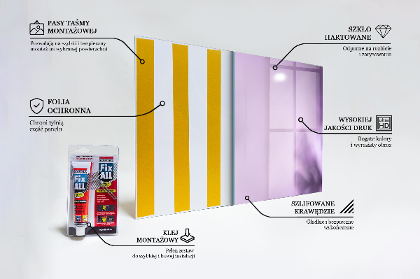 Pannello paraschizzi cucina Fiori viola