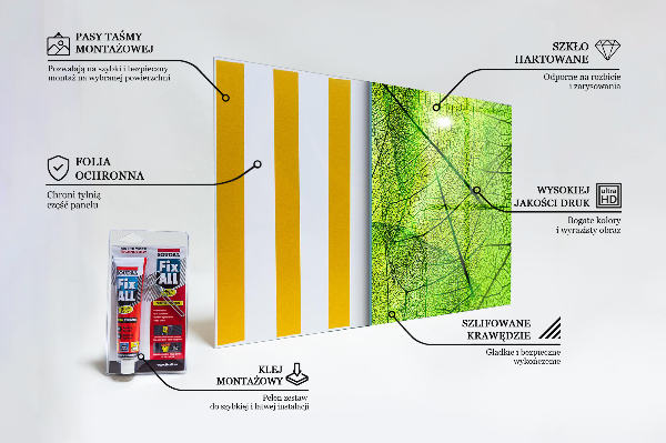 Pannello paraschizzi cucina Trama di foglia verde