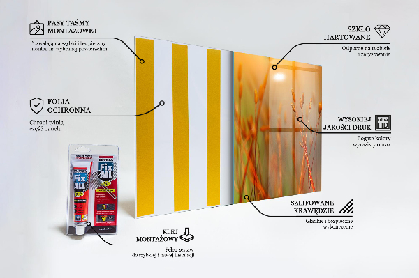 Pannello paraschizzi cucina Campo di grano al tramonto